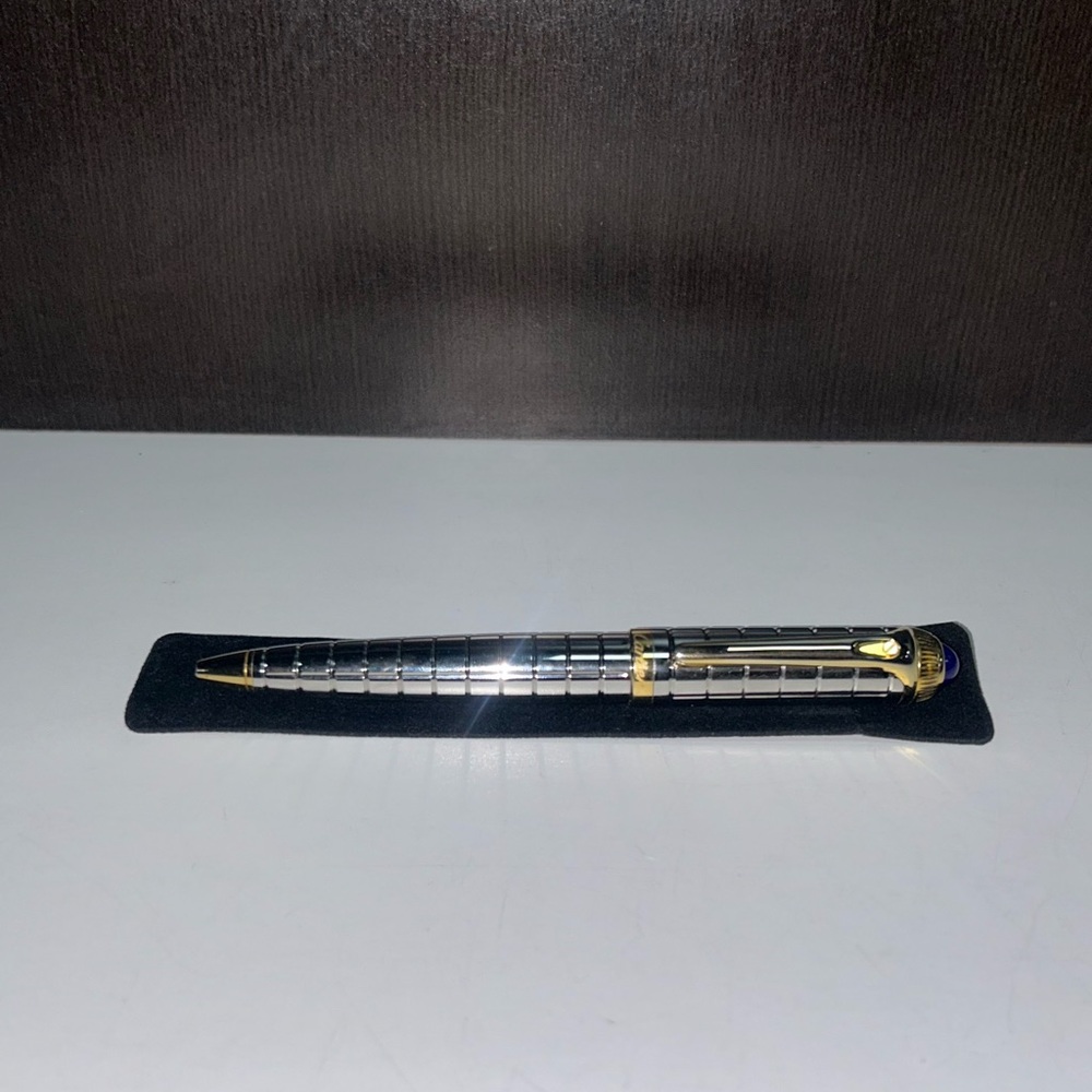 Cartier Diabolo Style Grid Ballpoint Pen 🖋️